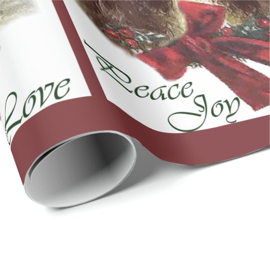 English Springer Spanier Weihnachten Geschenkpapier (Rolleneckpunkt)