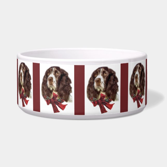 English Springer Spanier Weihnachten Napf (Vorderseite)