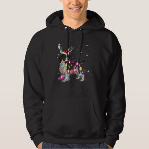 English Springer Spanier Weihnachtsbeleuchtung Paj Hoodie