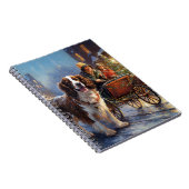 English Springer Spanier Weihnachtsfeiertage Notizblock (Rechte Seite)