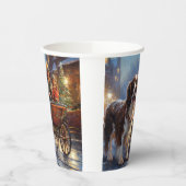 English Springer Spanier Weihnachtsfeiertage Pappbecher (Links)