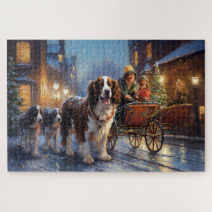English Springer Spanier Weihnachtsfeiertage Puzzle
