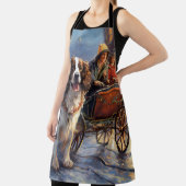 English Springer Spanier Weihnachtsfeiertage Schürze (InSitu)