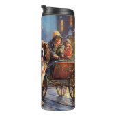 English Springer Spanier Weihnachtsfeiertage Thermosbecher (Nach rechts gedreht)