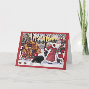 English Springer Spanier Weihnachtskarten Bears Feiertagskarte
