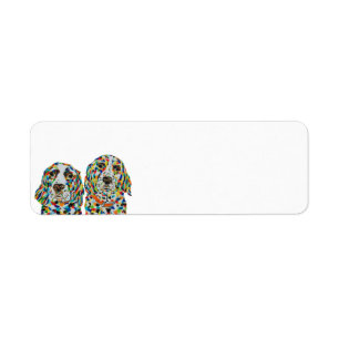 English Springer Spanisch Address Label