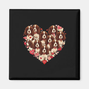 English Springer Spanisch Heart Valentine Womens M Magnet
