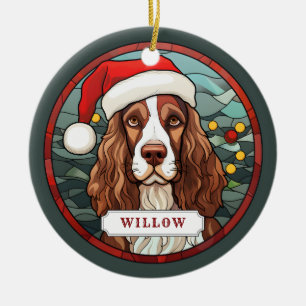 English Springer Spanisch Keramik Circle Ornament
