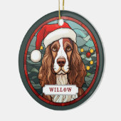 English Springer Spanisch Keramik Circle Ornament (Links)