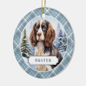 English Springer Spanisch Keramik Circle Ornament (Links)