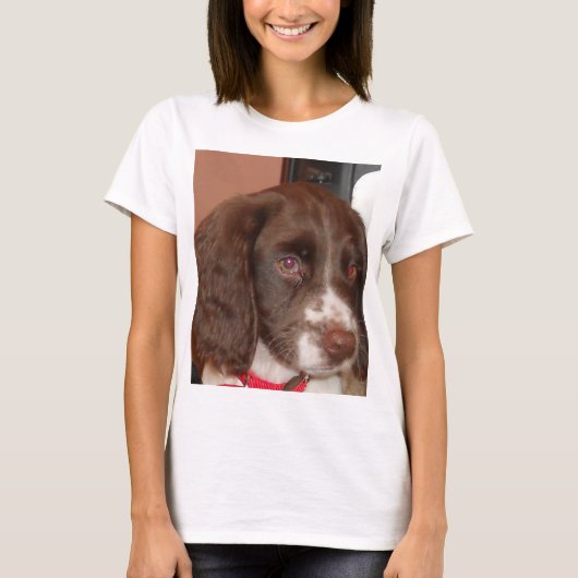 English_Springer_Spanisch lw Welpe T-Shirt (Vorderseite)