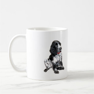 English Springer Spanisch Puppy - schwarz-weiß Kaffeetasse