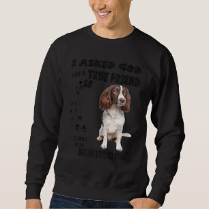 English Springer Spanisch Zitat Mama Vater Print, Sweatshirt