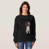 English Springer Spanisch Zitat Mama Vater Print, Sweatshirt (Vorne ganz)