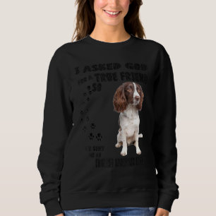 English Springer Spanisch Zitat Mama Vater Print,  Sweatshirt
