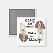 English Springer Spanische Liebhaber Geschirrspüle Magnet (Vorderseite/Rückseite)