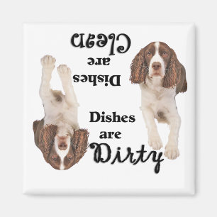 English Springer Spanische Liebhaber Geschirrspüle Magnet