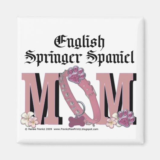 English Springer Spanische MAMA Magnet (Vorne)