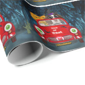 English Springer Spanischer Hund Car Beängstigend  Geschenkpapier (Rolleneckpunkt)