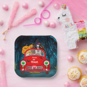 English Springer Spanischer Hund Car Beängstigend Pappteller (Party)