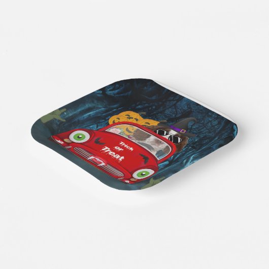 English Springer Spanischer Hund Car Beängstigend Pappteller (Gewinkelt)