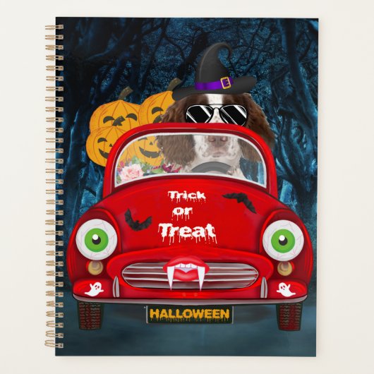 English Springer Spanischer Hund Car Beängstigend Planer (Vorderseite)