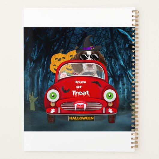 English Springer Spanischer Hund Car Beängstigend Planer (Rückseite)