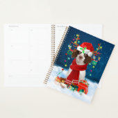 English Springer Spanischer Hund mit Weihnachtsges Planer (Anzeige)