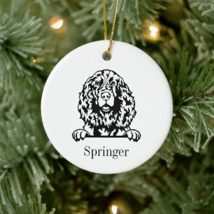 English Springer Spanischer Hund Personalisiert Pe Keramik Ornament