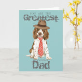 English Springer Vater Karte (Gelbe Blume)