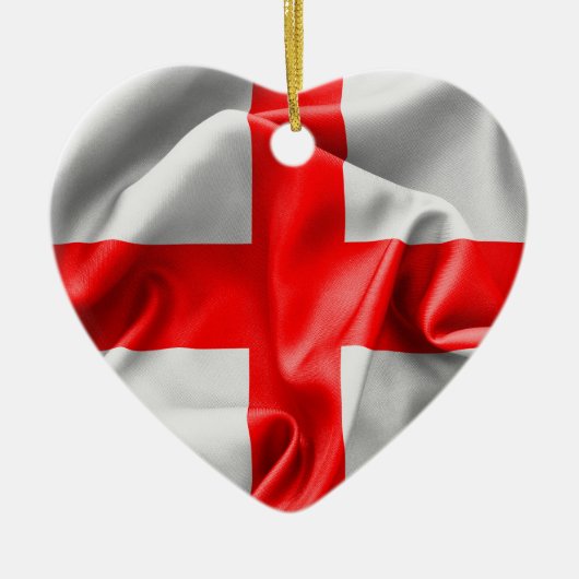 English St Georges Cross Flag Keramikornament (Vorne)