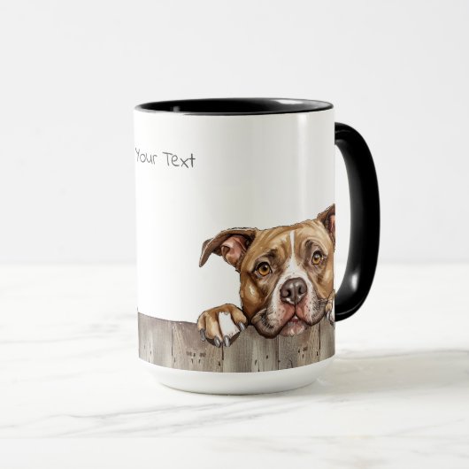 English Staffordshire Bull Terrier Dog Tasse (VorderseiteRechts)