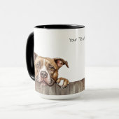 English Staffordshire Bull Terrier Dog Tasse (Vorderseite Links)