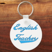 English Teacher Blue Schlüsselanhänger (Vorderseite)