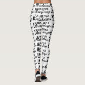English Teacher Ō Khmer Language Script □ Leggings (Rückseite)