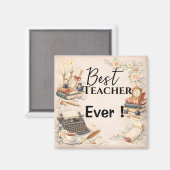 English Teacher Thank You Gift End of School Year Magnet (Vorderseite/Rückseite)