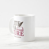 English Teacher Typography Design Kaffeetasse (Vorderseite Links)