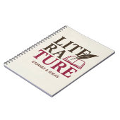 English Teacher Typography Design Notizblock (Linke Seite)