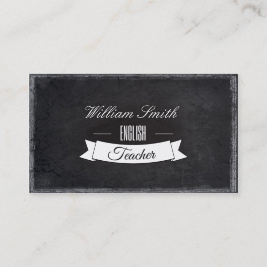 English Teacher Visitenkarte (Vorderseite)