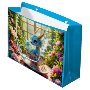 English Tee Dragon Geschenktasche Große Geschenktüte