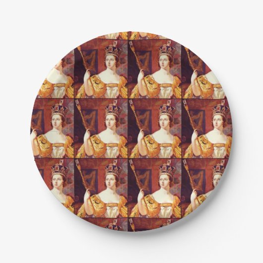 English Tee Party Queen Victoria Paper Tellers Pappteller (Vorderseite)