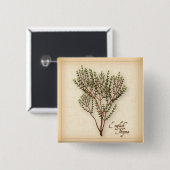 English Thyme Herb Button (Vorne & Hinten)
