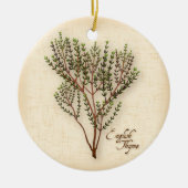 English Thyme Herb Keramikornament (Vorne)