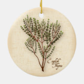 English Thyme Herb Keramikornament (Hinten)