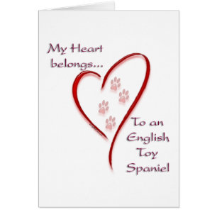English Toy Spanel Heart Belongs