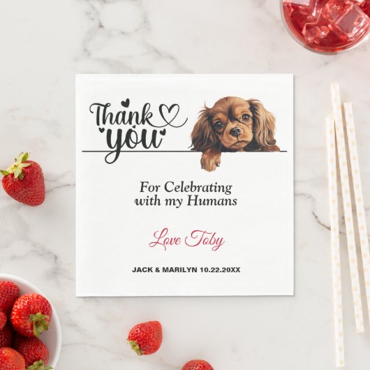 English Toy Spanel Paper Napkins Serviette (Beispiel)