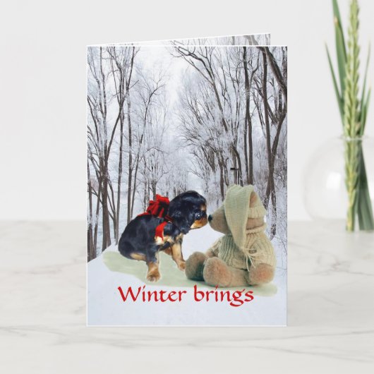 English Toy Spanel Weihnachten (Vorderseite)