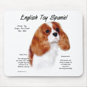 English Toy Spaniel (blenheim) Historisches Design Mousepad