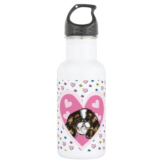 ENGLISH TOY SPANIEL EDELSTAHLFLASCHE (Vorderseite)
