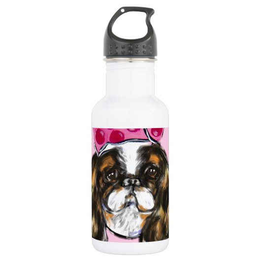 ENGLISH TOY SPANIEL EDELSTAHLFLASCHE (Vorderseite)